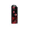 AURICOLARI CON FILO E MICROFONO JOKADE JD040 3.5 MM - LUNGHEZZA CAVO: 1.20 M  ROSSO